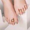 Lisd'or Rose Confidansiel Gel Nail Seal, Foot Nails, 31 Pieces,