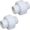 1 1/2"PVC Union Coupling Pipe Fitting (Socket x Socket)，2Pcs， PVC