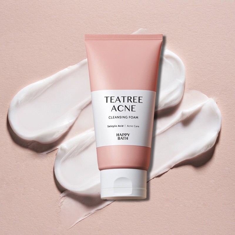 Happy Bath Tea Tree Acne Cleansing Foam 150g - Happy