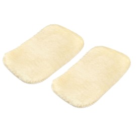 M METERXITY 2 Pack Shoes Polishing Gloves - Clean and Polish Leather Products, Cleaning Shine Cloth Apply to Leather Bags, Shoes, Sofas (7.68" x 4.72", Yellow)