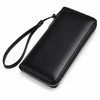 Long Zip-Around Leather Wallet for Daily Carry – Dual-Zipper Card