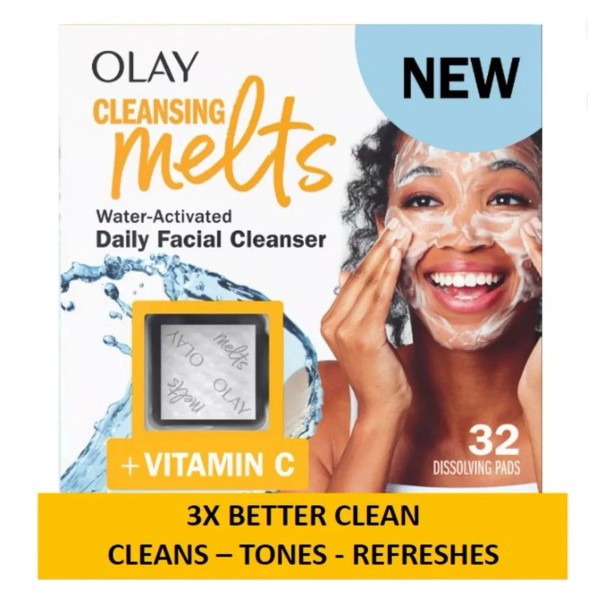 Olay Foaming Face Cleansing Melts Vitamin C Tones Refreshes Cleans