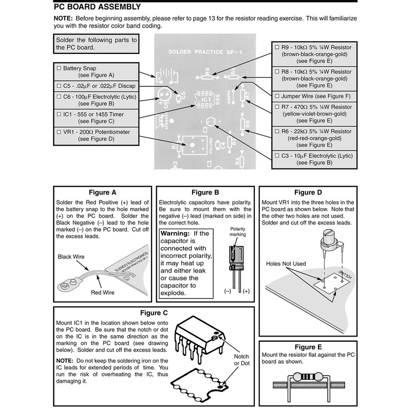 Elenco Practical Soldering Project Kit