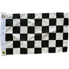 NWFlags Black & White Check Flag 18" x 12" 75d