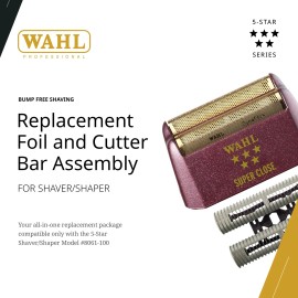 Wahl Professional 5 Star Series Replacement Gold Foil and Cutter Bar Assembly