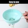 3 Piece Kitchen Funnel With 1 Piece Brush, Plastic Cooking