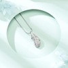 Cremation Jewelry Memorial Urn Necklace for Ashes Feathers Urn Pendant