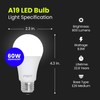 Feit Electric A19 LED Light Bulb, 60W Equivalent, Dimmable, 800