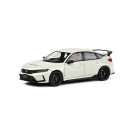 Solido 1:43 Honda Civic Type R 2022 White - Die-Cast Model Car, Window Box with Plastic Base, 421438110