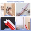 Coengwui Peel and Stick Shower Door Draft Stopper, T-Shaped Silicone