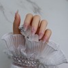 MAGIC ARMOR Pack of 120 Round Almond Nail Tips, Artificial