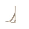 STALLION HARDWARE Premium Solid Brass Shelf Brackets - Stylish Brushed