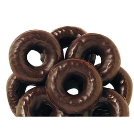 Bayside Candy Chocolate Raspberry Rings - Dark Chocolate Covered Raspberry Jell Rings - Jelly Rings (5LB)