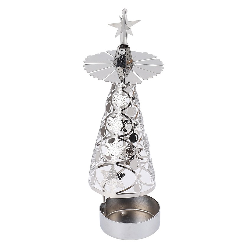 Spinning Candle Holder Rotating Candlestick Set for Romantic Wedding Christmas