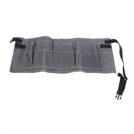 Tool Belt Pouch Grey Multifunctional Large Capacity Long Lasting Adjustable Canvas Electrician Tool Belt Organizer Bag