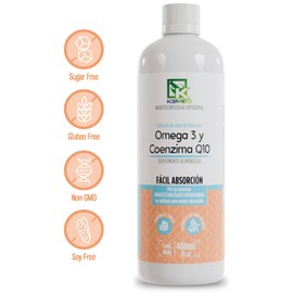 Suplemento con Nanotecnología Liposomal | Extracto de hoja de Olivo con Omega 3 Y Coenzima Q10 | Nanonutrition by Kemed