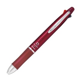 Pilot Dr. Grip 4+1 0.03 inch (0.7 mm) 4 Color Ballpoint Pen + 0.02 inch (0.5 mm) Mechanical Pencil, Bordeaux Axis, Body Size: 5.8 x 0.5 inches (148 x 14.1 mm), Slide Lever Type, 1.0 oz (26.3 g)