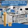 KOLIBROX CGA-580 Nut & 3" Nipple - Regulator Inlet Bottle