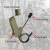 Hearangel Boom Microphone/Ken 2 Pin PTT Kit Compatible with Walker