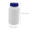 VILLFUL 3pcs Chemical Sample Bottles with Caps Sealed Plastic Containers
