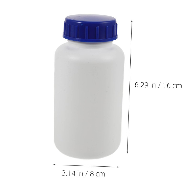 VILLFUL 3pcs Chemical Sample Bottles with Caps Sealed Plastic Containers
