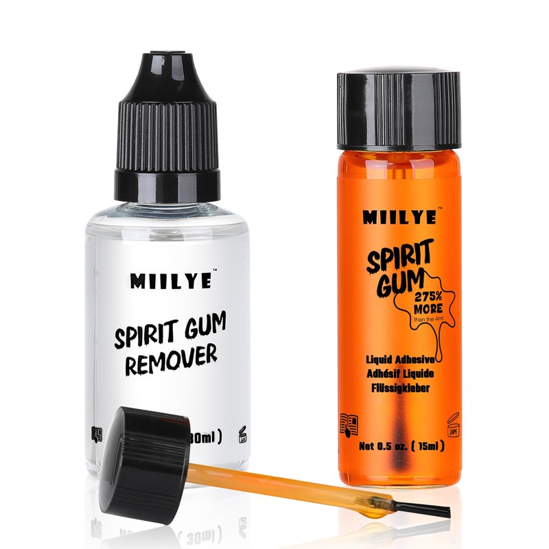 MIILYE Spirit Gum Adhesive and Remover – 15ml Professional Cosmetic