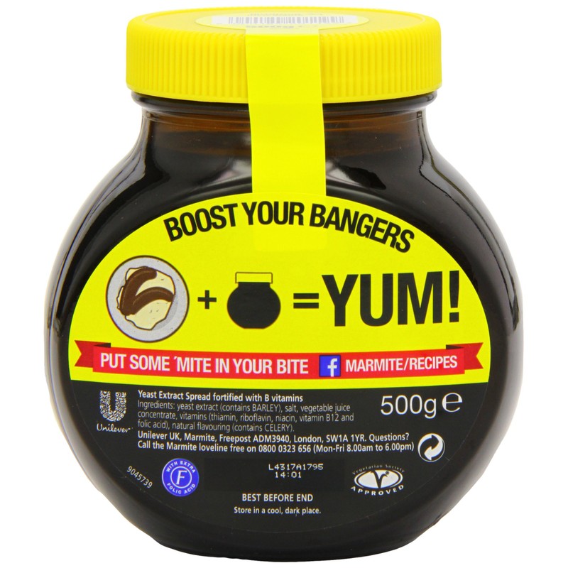 Marmite Yeast Extract 500g (Pack of 1)