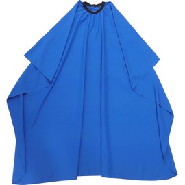 STOBAZA Capa de Peluquería Azul de Tela para Salón y Barbería Ligera, Resistente al Agua, sin Cabello Pegajoso, para Clientes Adultos Color Aleatorio