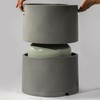 Heemab Steel Propane Tank Cover Round Holder with Side Table
