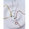 Silver 925 ball chain 3mm layered silver necklace 45cm /