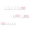 ORZOLATENT Pink & White Star Press-On Nails – 24 Short