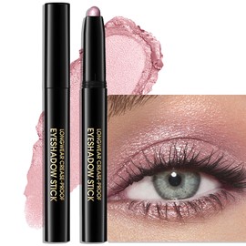 Wugbc Eyeshadow Stick Waterproof Cream Eye Brighten Shadow Pencil Long-Lasting Crease-Proof Shimmer Glitter Eyeshadow Crayon Smooth High Pigmented Highlighter Neutral Eye Shadow Liner Makeup, 8 FANCY