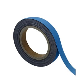 Magnetic Steel Easy-Wipe Tape, Thin & Flexible, Cut to Fit Strip, Magnetic, High Visible Identification. Suitable For All Non-Magnetic Surfaces (Blue 20mm x 10m)
