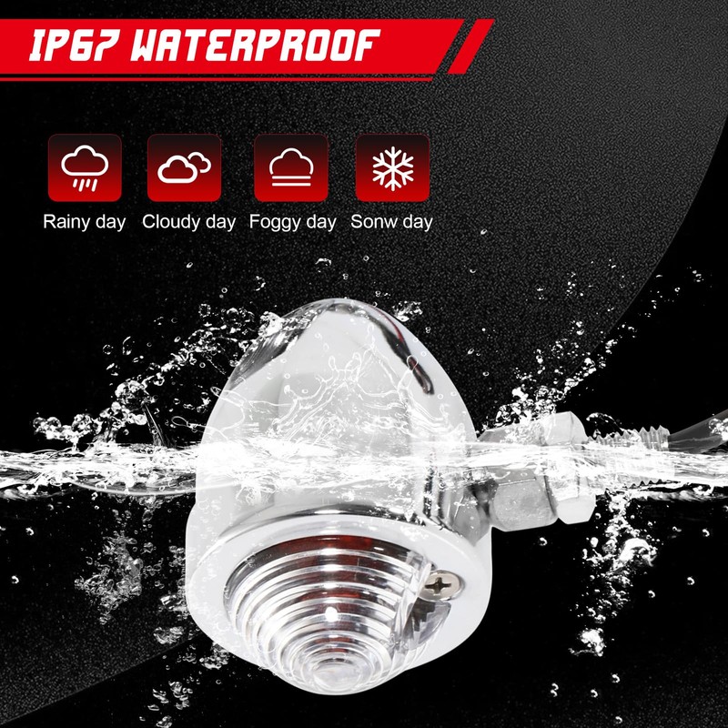 INNOGLOW - Luces intermitentes para motocicleta, 2 unidades, ámbar, para