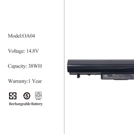 A AMANDA 746641-001 740715-001 OA04 OA03 Battery for HP 746458-421 751906-541 HSTNN-LB5Y HSTNN-LB5S 15-R052NR 15-R015DX 250 G3 TPN-F113 TPN-F115-[14.8V/2600mAh/38wh]