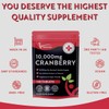 Cranberry Tablets 10,000mg 120 Vegan Tablets 2 Months Supply -