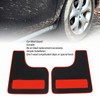 2Pcs Car Mud Guard Black Sport Style Universal Flashing Guard