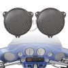 Unbranded Black Mesh Speaker Grill Cover for Harley Touring Electra