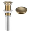 KRAUS Pop-Up Drain in Brushed Gold, PU-10BG