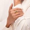 14K Gold Over Sterling Silver Statement Rings With 0.18 TCW