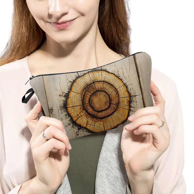 Livel lhood Retro Art Year Ring Makeup Bag Cute Small