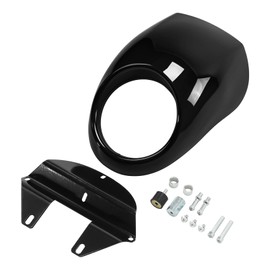 Headlight Fairing Mask Front Cowl Fork For Harley Sportster Dyna FX XL 883 1200