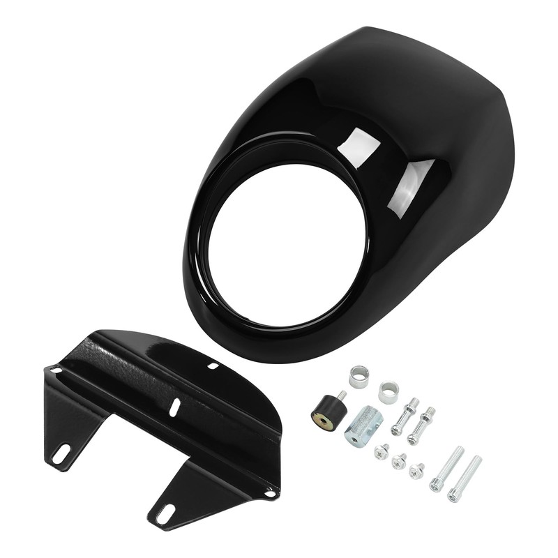 Headlight Fairing Mask Front Cowl Fork For Harley Sportster Dyna