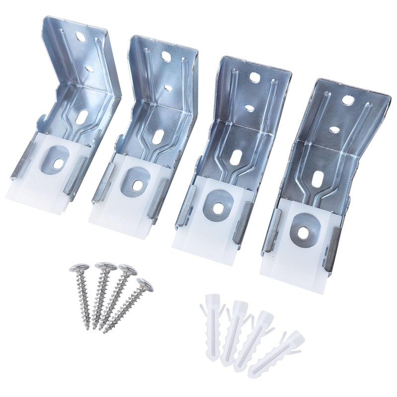 Zebra Shades Mounting Brackets 4 Pack - Heavy Duty Metal