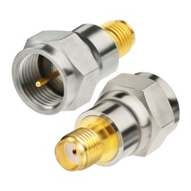 Bingfu SMA to F Type Adapter DAB+ FM Antenna Adapter SMA Female to F Male Antenna Connector RF Converter Set 2pcs for FM/AM/DAB+ Radio Pioneer Pure