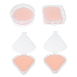 Healeved 12 Pcs Powder Puff Round Makeup Sponge Square Puff Triangle Makeup Sponges Cotton Puffs for Makeup Handheld Makeup Puffs Makeup Accessories Round Sponge Hydrophilic Polyurethane