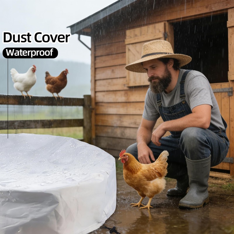 Dmnnlp Chicken Dust Bath Tub, 32.3" D * 8" H