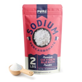 Ecoxall Sodium Percarbonate, 99.9% Pure Oxygen Bleach Powder, Laundry Stain Remover, Whitener, and Detergent, Dishwasher Cleaner and Deodorizer, 2 lbs (32 oz), Pack of 1