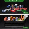 Snuopfy Car Trunk Organizer,115L Heavy Duty Collapsible Trunk Storage, with