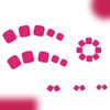 Pink Solid Color Press on Toenails Short Square False Toenails